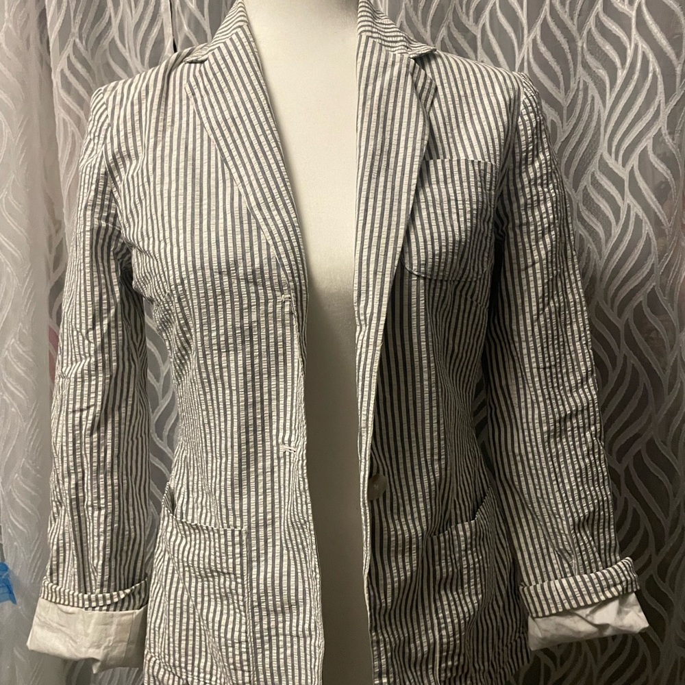 Ralph Lauren searsucker Striped Women's Blazer